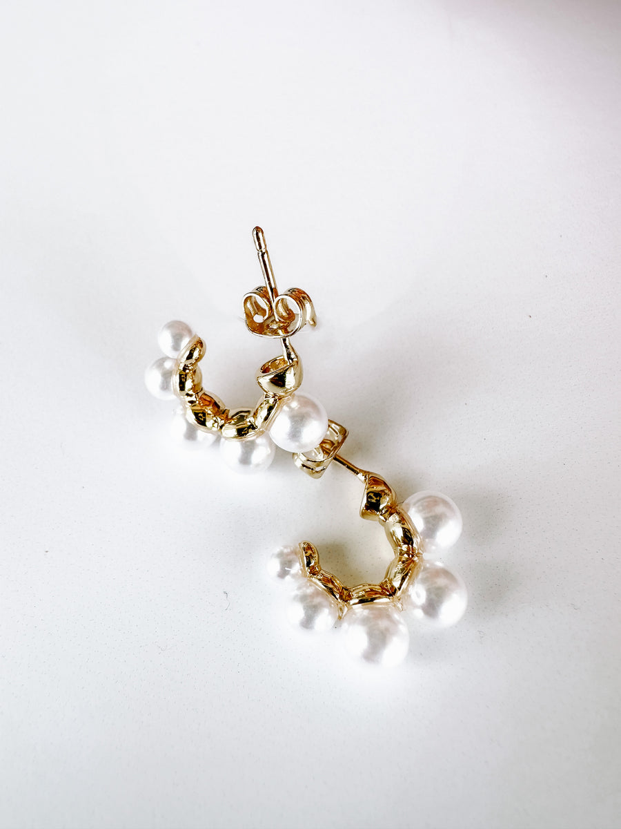 pearl hoops