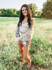 multicolor plaid top